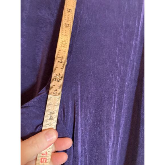 Chico's Slinky Pants Womens XXL Acetate Deep Purple Elastic Waist Ultra Stretch - Picture 10 of 15